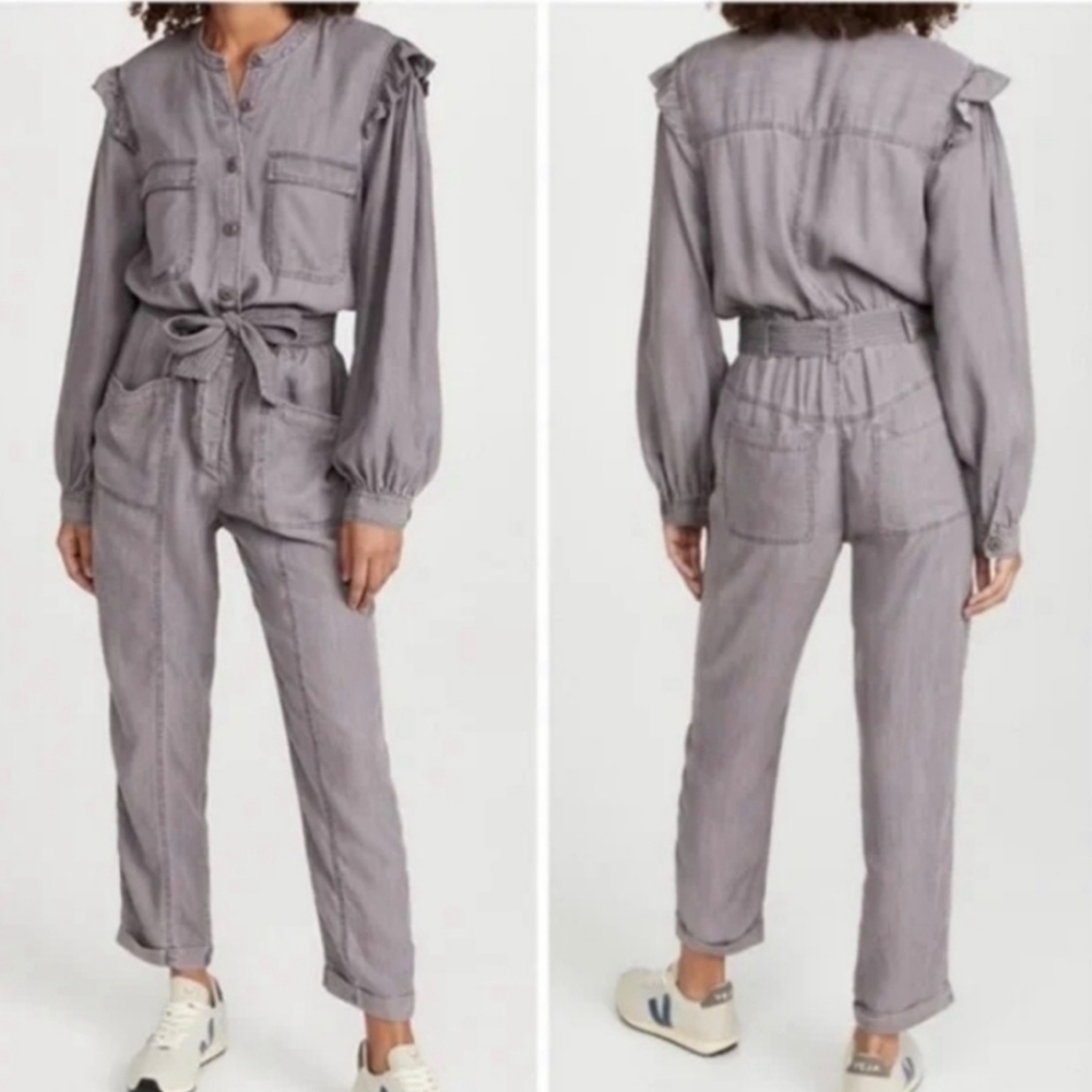 Marie Belted Tencel Jumpsuit